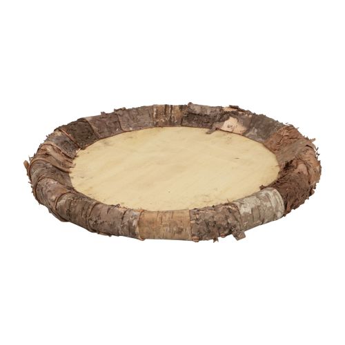 Floristik24 Assiette en bois plateau décoratif bois décoration rustique naturel Ø27cm