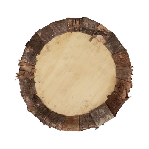Article Assiette en bois plateau décoratif bois décoration rustique naturel Ø27cm