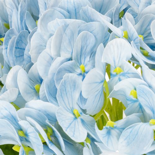 Article Fleurs d'hortensia artificielles, design réaliste, pour la décoration du salon, 34 cm, lot de 3