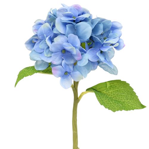 Article Hortensia bleu fleur artificielle 36cm