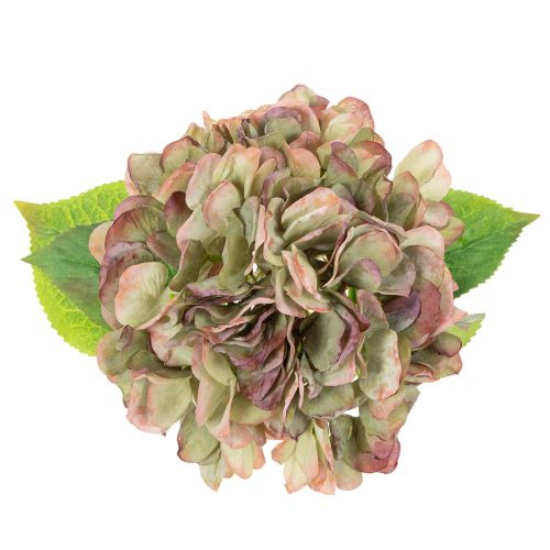 Fleur décorative d'hortensia artificiel avec tige, 46 cm | Floristik24.fr