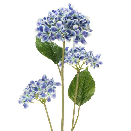 Branche d'hortensia fleurie pour une décoration intérieure élégante, 80 cm, 2 pièces