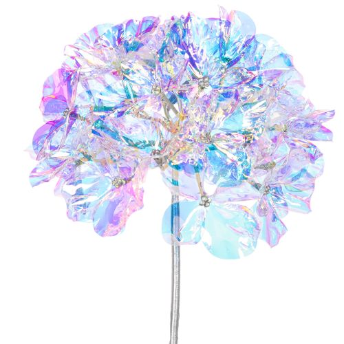 Branche de Fleurs Artificielles Hortensia en Couleurs Irisées 36 cm Lot de 2 | Floristik24.fr