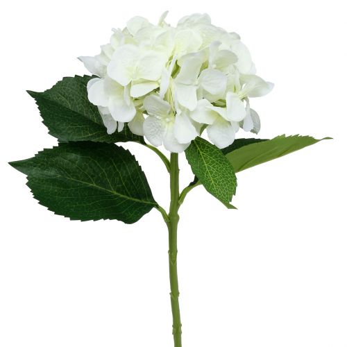 53 cm Gasper Art Fleur Hortensia blanc H 