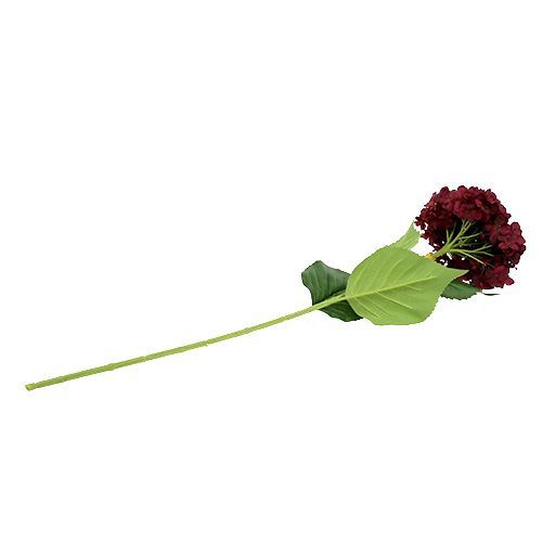 Floristik24 Hortensia artificiel rouge foncé 80cm 1 pièce