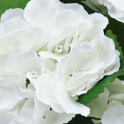 Floristik24 Hortensia dans un pot de fleur Artificiel Blanc 35cm