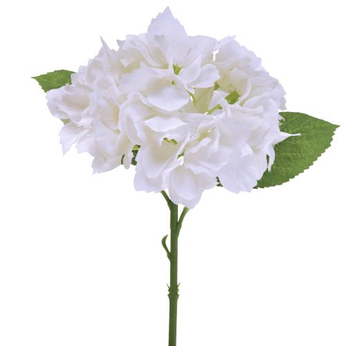 Article Hortensia Artificiel Blanc Real Touch Flowers 33cm