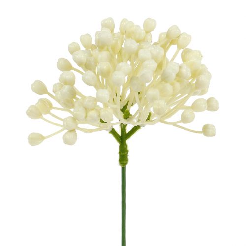 Article Pic à bourgeons d&#39;hortensia 22cm crème 12pcs