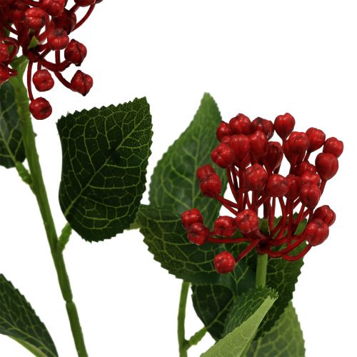 Article Branche de bourgeon d&#39;hortensia 55cm rouge 6pcs