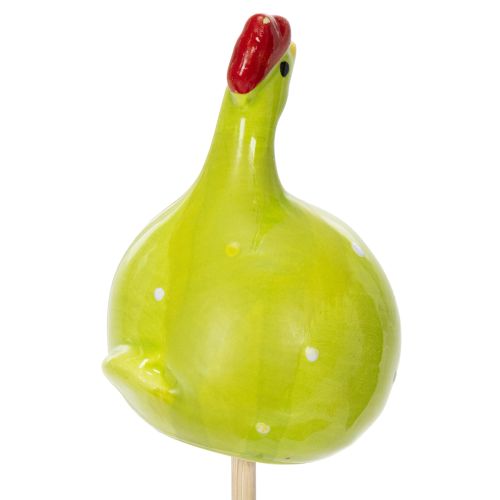 Article Piquets décoratifs en forme de poulet pour compositions florales printanières et décorations de table, 7,5 cm, lot de 4