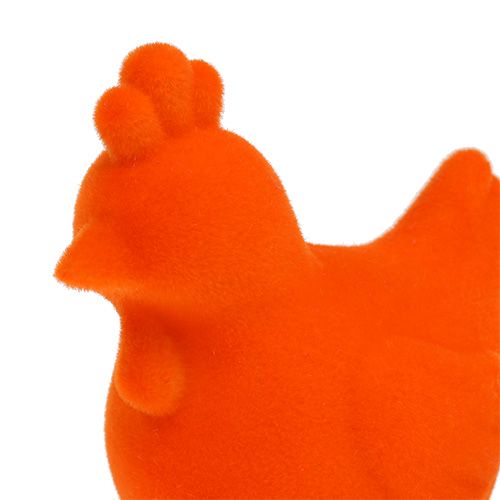 Floristik24 Poulet floqué chiffres de Pâques décoration de table Pâques coloré 8pcs
