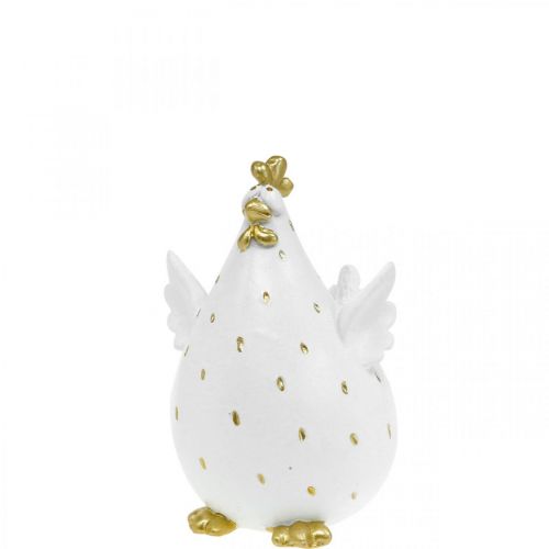 Floristik24 Décoration de Pâques originale, poulet rigolo, décoration de table printemps, poulet de Pâques H9cm 1 pièce