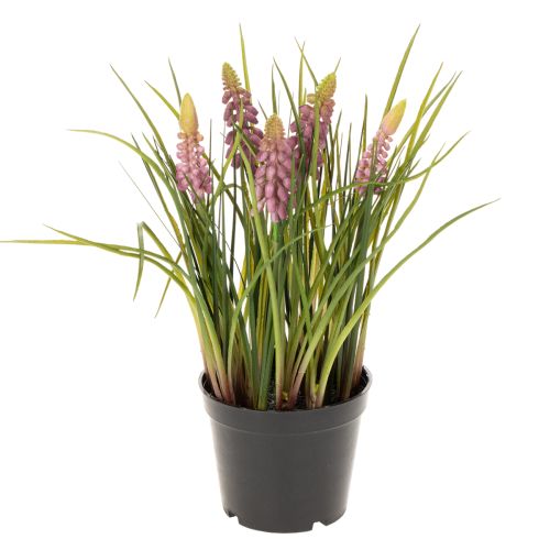 Jacinthe artificielle en pot, décoration idéale pour la maison et le bureau, 26 cm