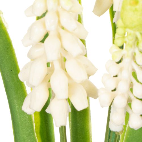 Article Vase artificiel en forme de jacinthe pour une décoration de table élégante et un style raffiné, 20 cm