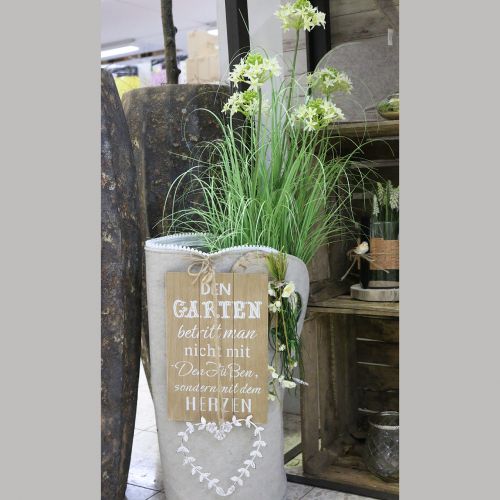 Floristik24 Sac en feutrine Gris H58cm