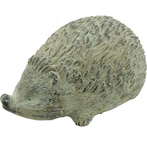 Floristik24 Figurine décorative hérisson 22cm décoration de jardin automne vert antique 20×12×H10cm