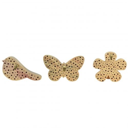 Article Insecte hôtel oiseau, papillon, fleur 15–20cm 3pcs