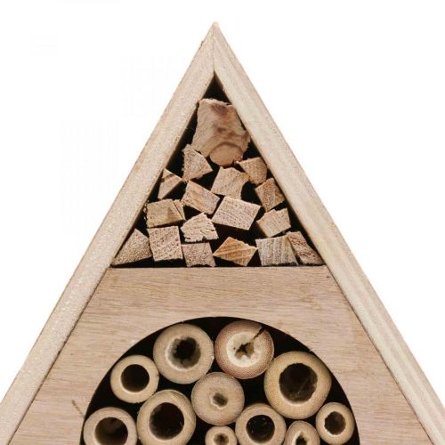 Article Insecte Hôtel Nid d'Abeille Hôtel Abeille Bois Blanc Naturel H18.5cm 2pcs