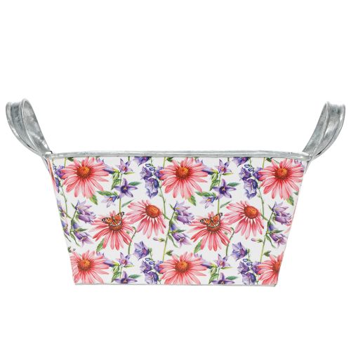 Article Jardinière de printemps en métal, décoration 20×12,5×10 cm