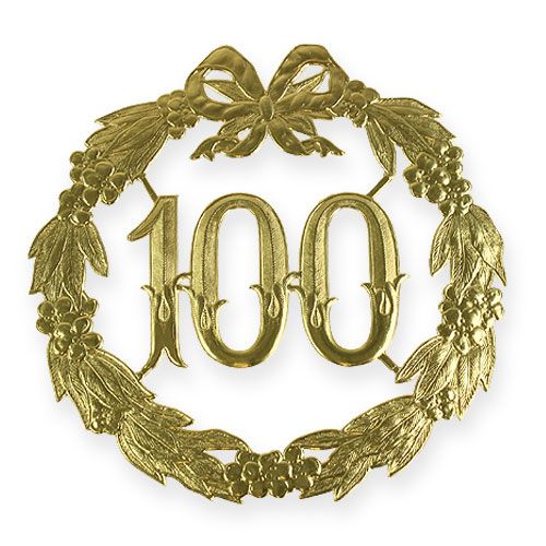 Floristik24 Numéro d&#39;anniversaire 100 en or