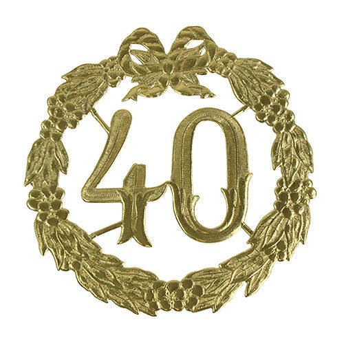 Anniversaire numéro 40 en or