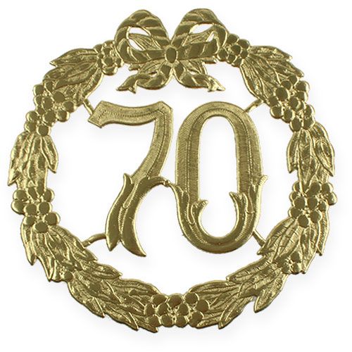 Anniversaire numéro 70 en or