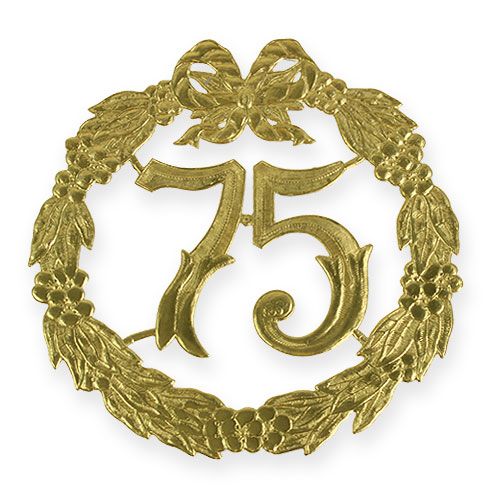 Anniversaire numéro 75 en or