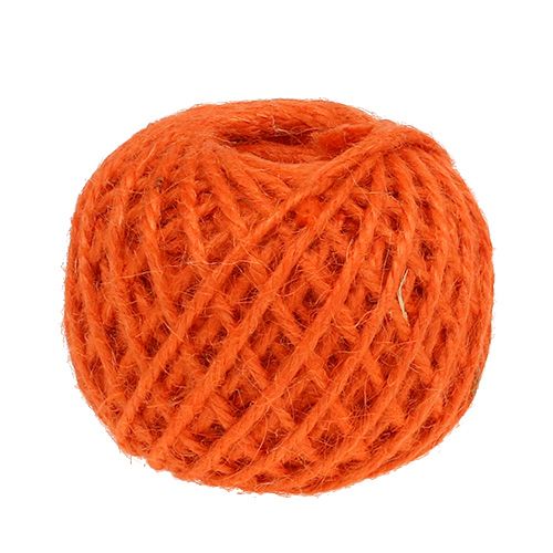 Floristik24 Cordon jute orange Ø3mm 100g