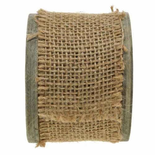 Floristik24 Ruban décoratif rustique, ruban de jute naturel, ruban cadeau couleurs naturelles B45mm L3m