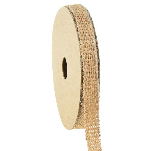 Ruban de jute ruban décoratif bronze ruban naturel tissé 12mm 10m