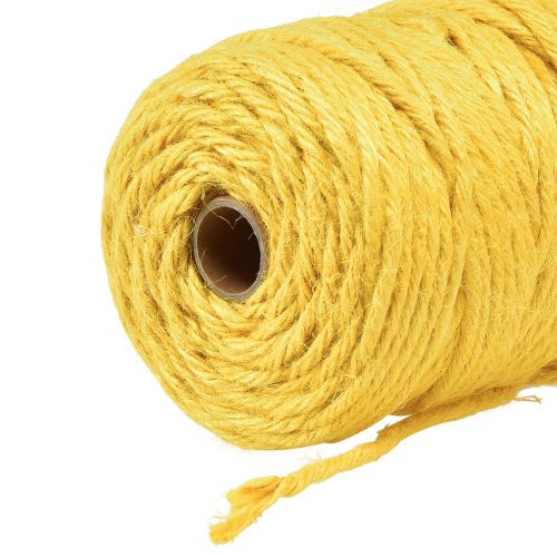 Article Ruban de jute cordon de jute ruban décoratif ruban de jute jaune Ø4mm 100m