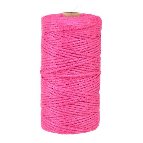 Ruban de jute cordon de jute ruban décoratif jute fuchsia Ø3mm 200m