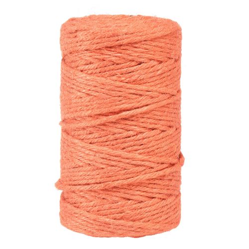 Ruban de jute cordon de jute ruban décoratif jute orange Ø4mm 100m