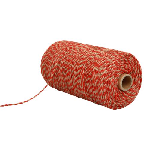 Article Ruban de jute cordon de jute cordon de jute rouge coloris naturel Ø2,5mm 200m
