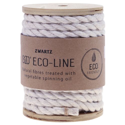 Article Ruban de jute cordon de jute cordon décoration jute blanc crème Ø7mm 5m