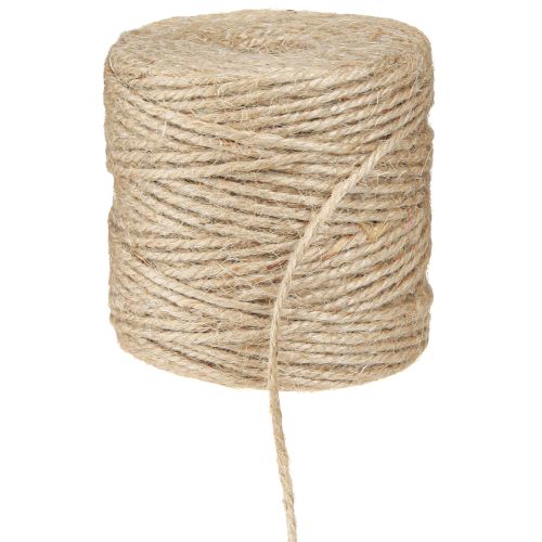 Article Fil de jute, corde de jute, rouleau naturel de 3 mm de 100 m × 2 pièces