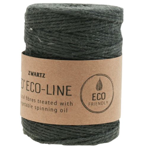 Article Cordon de jute Cordon de jute cordon décoratif jute anthracite Ø3mm 150m