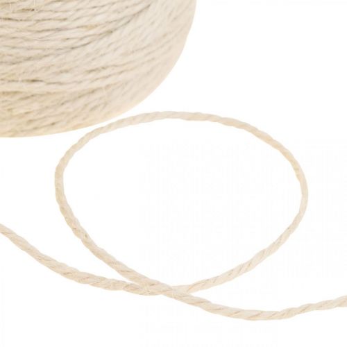 Article Corde de jute Corde de jute Corde de jute blanche décorative Ø3mm L150m