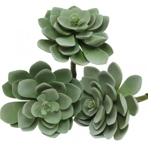 Déco succulentes artificielles plantes artificielles vertes 11×8.5cm 3pcs