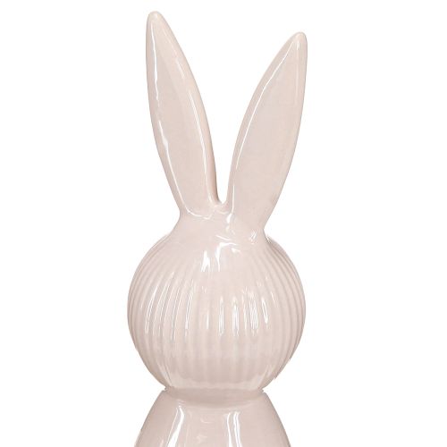 Article Figurine décorative de lapin en céramique pour intérieur moderne, 22 cm