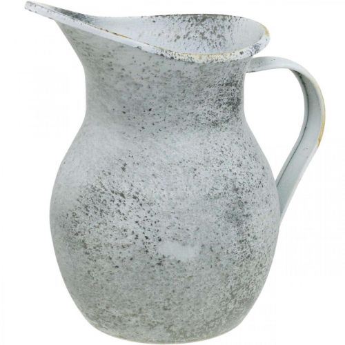 Pichet Vase Métal Rétro Shabby Chic - Rose Rouge - Décoration Mariage, Centre Table, Cuisine Vintage - 15 Cm