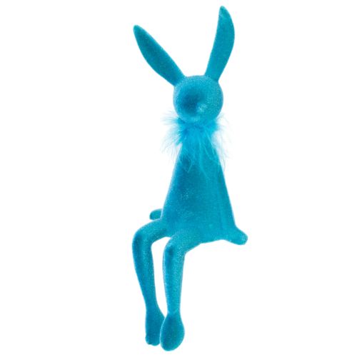 Article Décoration de Pâques, lapin à poser sur une étagère, idéal pour une charmante décoration de table printanière, 27 cm, lot de 2