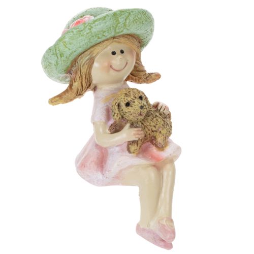 Tabouret Edge fille souriante avec chien Ø4,5cm H9,5cm acheter | Floristik24.fr