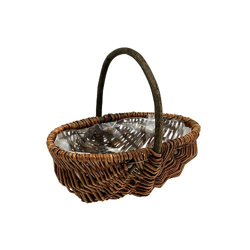 Floristik24 Panier à pommes de terre 23cm avec feuille naturelle