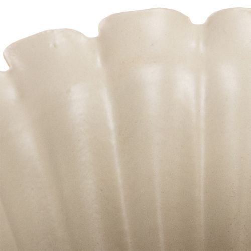 Coupe décorative crème 9 cm en forme de fleur | Floristik24.fr
