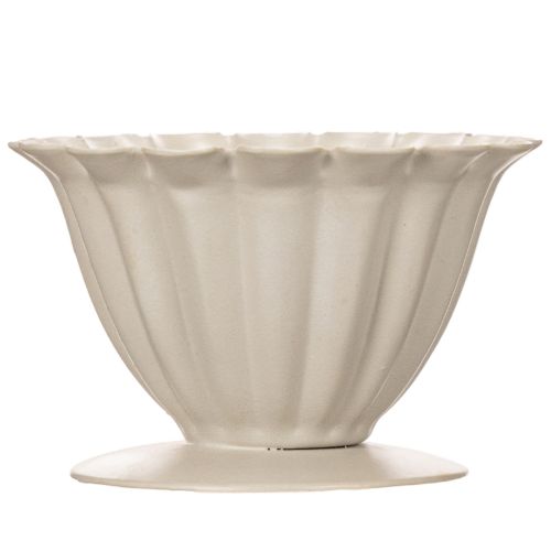 Coupe décorative crème 9 cm en forme de fleur | Floristik24.fr
