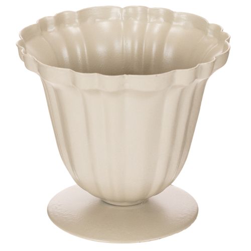 Petite coupe décorative en métal crème 10 cm