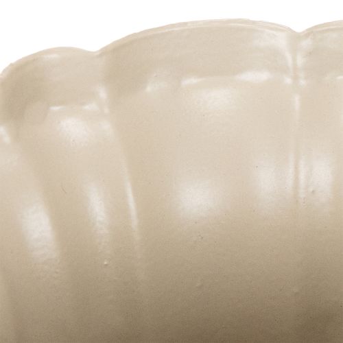 Petite coupe décorative en métal crème 10 cm | Floristik24.fr