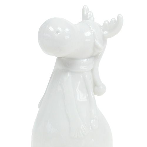 Floristik24 Figurine en céramique orignal 12,5cm blanc 2pcs