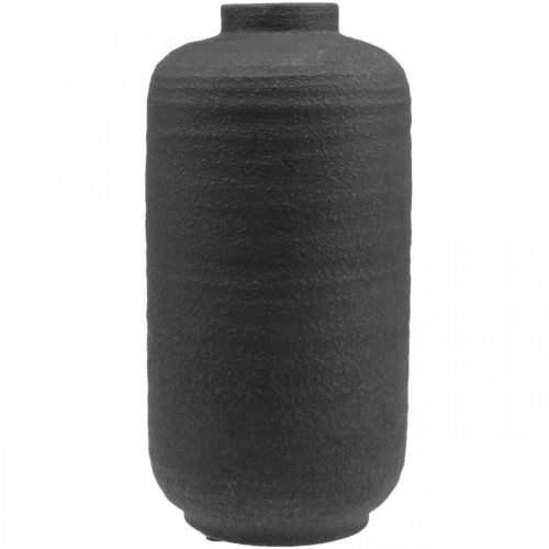 Floristik24 Vase Céramique Noir Vases Décoratifs Grand Ø18.5cm H40cm